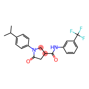 1-(4-isopropylphenyl)-5-oxo-N-[3-(trifluoromethyl)phenyl]pyrrolidine-3-carboxamide