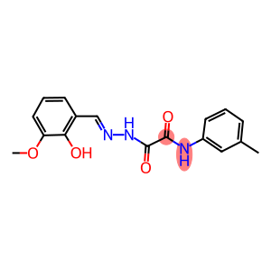 2-[2-(2-hydroxy-3-methoxybenzylidene)hydrazino]-N-(3-methylphenyl)-2-oxoacetamide