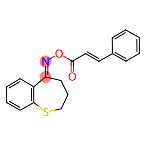 3,4-dihydro-1-benzothiepin-5(2H)-one O-cinnamoyloxime