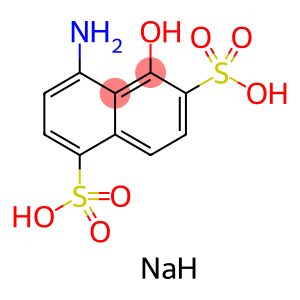 sodium hydrogen 4-amino-5-hydroxynaphthalene-1,6-disulphonate