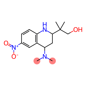 2-Quinolineethanol, 4-(dimethylamino)-1,2,3,4-tetrahydro-β,β-dimethyl-6-nitro-