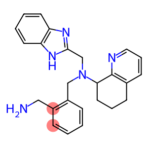 N-((1H-benzo[d]imidazol-2-yl)methyl)-N-(2-(aminomethyl)benzyl)-5,6,7,8-tetrahydroquinolin-8-amine