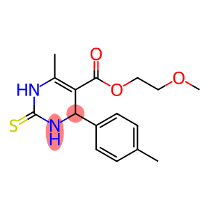 2-methoxyethyl 6-methyl-4-(4-methylphenyl)-2-thioxo-1,2,3,4-tetrahydropyrimidine-5-carboxylate