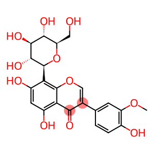 4H-1-Benzopyran-4-one, 8-β-D-glucopyranosyl-5,7-dihydroxy-3-(4-hydroxy-3-methoxyphenyl)-