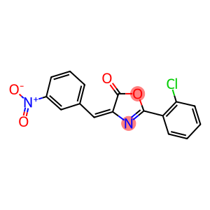 2-(2-chlorophenyl)-4-{3-nitrobenzylidene}-1,3-oxazol-5(4H)-one