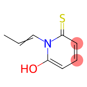 2(1H)-Pyridinethione,  6-hydroxy-1-(1-propenyl)-  (9CI)