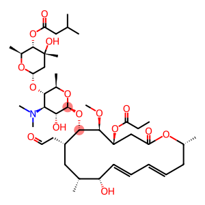 Leucomycin V, 4B-(3-methylbutanoate) 3-propanoate