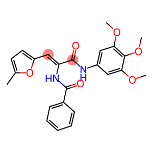 N-{2-(5-methyl-2-furyl)-1-[(3,4,5-trimethoxyanilino)carbonyl]vinyl}benzamide