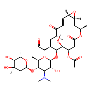 (12S,13S)-9-Deoxy-12,13-epoxy-12,13-dihydro-9-oxoleucomycin V=3-acetate