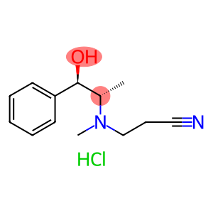 [R(R*,S*)]-3-[(2-hydroxy-1-methyl-2-phenylethyl)methylamino]propiononitrile monohydrochloride