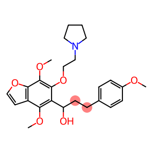 4,7-Dimethoxy-α-[2-(4-methoxyphenyl)ethyl]-6-[2-(1-pyrrolidinyl)ethoxy]-5-benzofuranmethanol