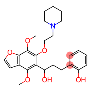 4,7-Dimethoxy-α-[2-(2-hydroxyphenyl)ethyl]-6-[2-(1-piperidinyl)ethoxy]-5-benzofuranmethanol