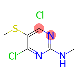 2-Pyrimidinamine, 4,6-dichloro-N-methyl-5-(methylthio)-