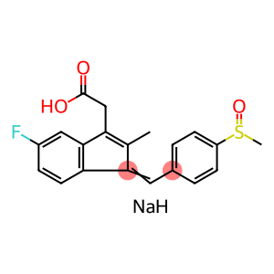 sodium 5-fluoro-2-methyl-1-[[4-(methylsulphinyl)phenyl]methylene]-1H-indene-3-acetate