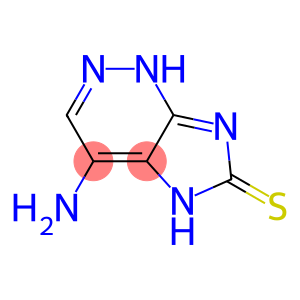 6H-Imidazo[4,5-c]pyridazine-6-thione,  4-amino-1,5-dihydro-  (9CI)