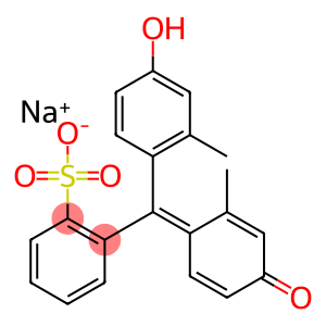 sodium:2-[(E)-(4-hydroxy-2-methylphenyl)-(2-methyl-4-oxocyclohexa-2,5-dien-1-ylidene)methyl]benzenesulfonate