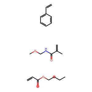 2-Propenoic acid, butyl ester, polymer with ethenylbenzene and N-(methoxymethyl)-2-methyl-2-propenamide