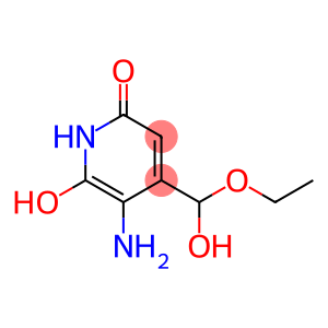 2(1H)-Pyridinone,3-amino-4-(ethoxyhydroxymethyl)-6-hydroxy-(9CI)