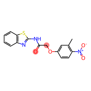 N-(1,3-benzothiazol-2-yl)-2-{4-nitro-3-methylphenoxy}acetamide