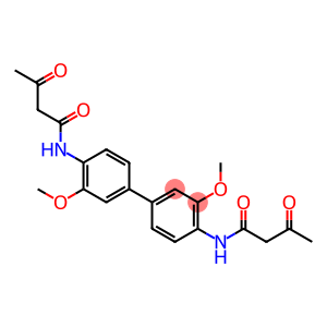 N,N'-(3,3'-dimethoxy[1,1'-biphenyl]-4,4'-diyl)bis[3-oxobutyramide]