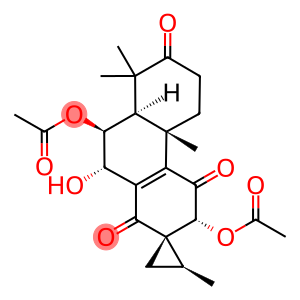 (1S,2S)-3'β,9'α-Diacetoxy-10'β-hydroxy-2,4'bα,8',8'-tetramethyl-5',6',8',8'aβ,9',10'-hexahydrospiro[cyclopropane-1,2'(1'H)-phenanthrene]-1',4',7'(3'H,4'bH)-trione