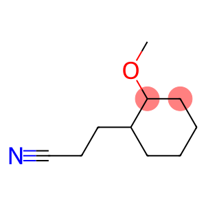 Cyclohexanepropanenitrile, 2-methoxy- (9CI)