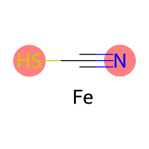 Tris(thiocyanic acid)iron(III) salt