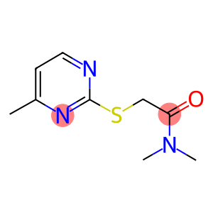 N,N-dimethyl-2-[(4-methyl-2-pyrimidinyl)sulfanyl]acetamide