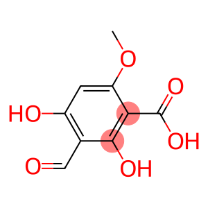 Benzoic acid, 3-formyl-2,4-dihydroxy-6-methoxy- (9CI)