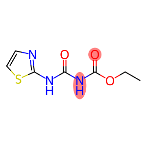 Carbamic  acid,  [(2-thiazolylamino)carbonyl]-,  ethyl  ester  (9CI)