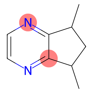 5H-Cyclopentapyrazine, 6,7-dihydro-5,7-dimethyl-