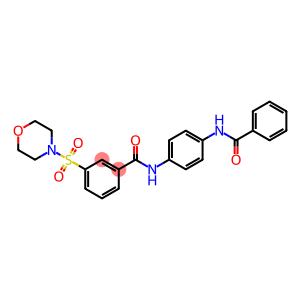 N-[4-(benzoylamino)phenyl]-3-(4-morpholinylsulfonyl)benzamide