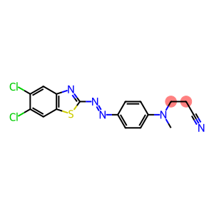 3-[[4-[(5,6-dichloro-2-benzothiazolyl)azo]phenyl] methylamino]-Propanenitrile