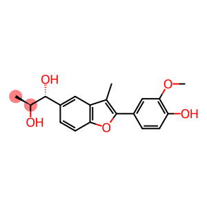 rac-2-Methoxy-4-[3-methyl-5-[(1R*,2S*)-1,2-dihydroxypropyl]benzofuran-2-yl]phenol