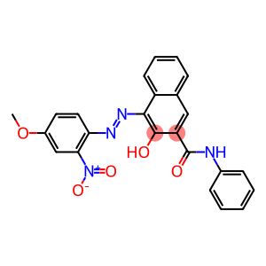 3-hydroxy-4-[(4-methoxy-2-nitrophenyl)azo]naphthalene-2-carboxanilide