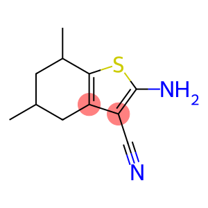 Benzo[b]thiophene-3-carbonitrile, 2-amino-4,5,6,7-tetrahydro-5,7-dimethyl-