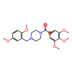 1-(2,5-dimethoxybenzyl)-4-(3,4,5-trimethoxybenzoyl)piperazine