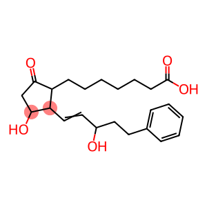 Cyclopentaneheptanoic acid, 3-hydroxy-2-(3-hydroxy-5-phenyl-1-penten-1-yl)-5-oxo-