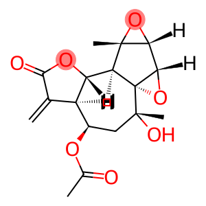 (3aR,6aR)-3aβ,5,6,7aα,7bα,8a,8bβ,8cα-Octahydro-4β-acetoxy-6β-hydroxy-6,8aα-dimethyl-3-methylene-4H-bisoxireno[1,8a:2,3]azuleno[4,5-b]furan-2(3H)-one