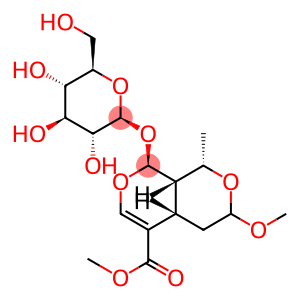 1H,3H-Pyrano[3,4-c]pyran-5-carboxylic acid, 8-(β-D-glucopyranosyloxy)-4,4a,8,8a-tetrahydro-3-methoxy-1-methyl-, methyl ester, (1S,4aS,8S,8aS)-