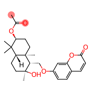 7-[[(1R,4aβ)-6β-(Acetyloxy)decahydro-2β-hydroxy-2,5,5,8aα-tetramethylnaphthalen-1α-yl]methoxy]-2H-1-benzopyran-2-one