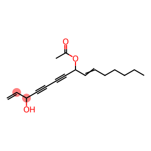 8-Acetoxypentadeca-1,9Z-diene-4,6-diyn-3-ol