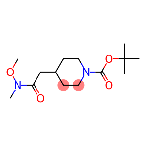 1-BOC-4-[(N-甲氧基-N-甲基氨基甲酰基)甲基]哌啶