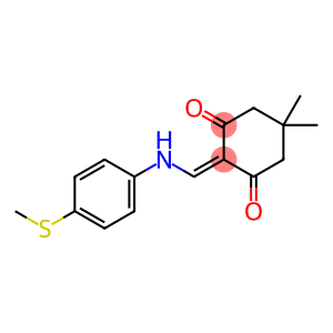 5,5-DIMETHYL-2-(((4-METHYLTHIOPHENYL)AMINO)METHYLENE)CYCLOHEXANE-1,3-DIONE