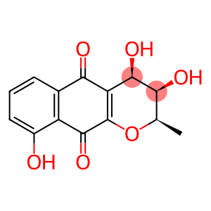 3,4,5,10-Tetrahydro-3β,4β,6-trihydroxy-2β-methyl-2H-naphtho[2,3-b]pyran-5,10-dione