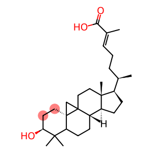 (24E)-3β-Hydroxy-9β,19-cyclo-5α-lanost-24-en-26-oic acid