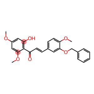 3-[3-(benzyloxy)-4-methoxyphenyl]-1-(2-hydroxy-4,6-dimethoxyphenyl)-2-propen-1-one