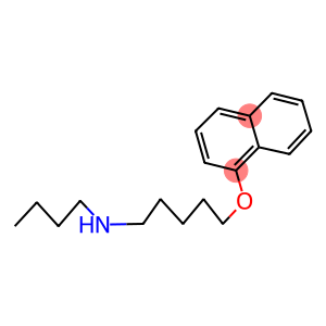 N-butyl-N-[5-(1-naphthyloxy)pentyl]amine