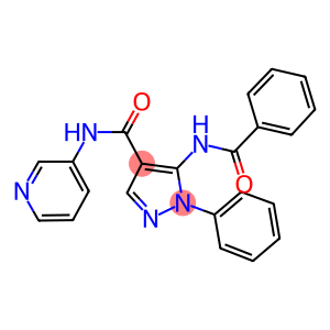 5-(benzoylamino)-1-phenyl-N-(3-pyridinyl)-1H-pyrazole-4-carboxamide