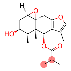 2-Methylpropionic acid [(1aR,9aS)-1a,2,4,4a,5,9-hexahydro-3α-hydroxy-4α,4aα,6-trimethyl-3H-oxireno[8,8a]naphtho[2,3-b]furan-5α-yl] ester